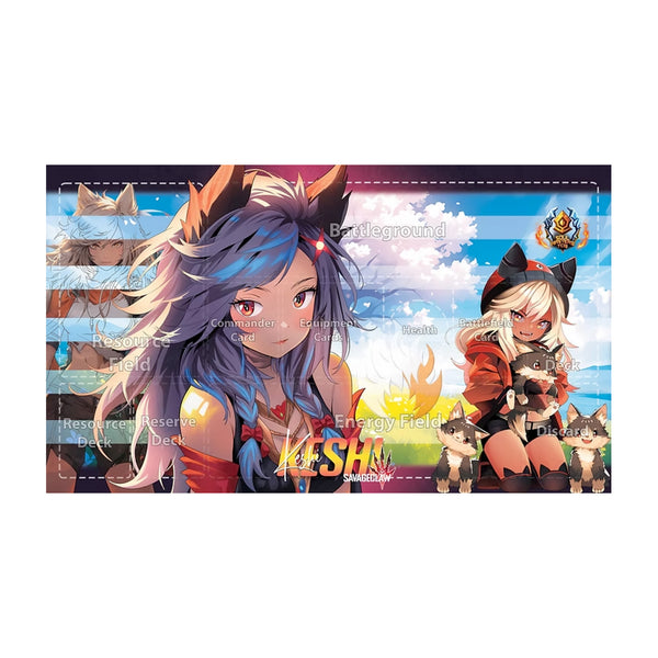 Keshi Savageclaw Gridded Playmat