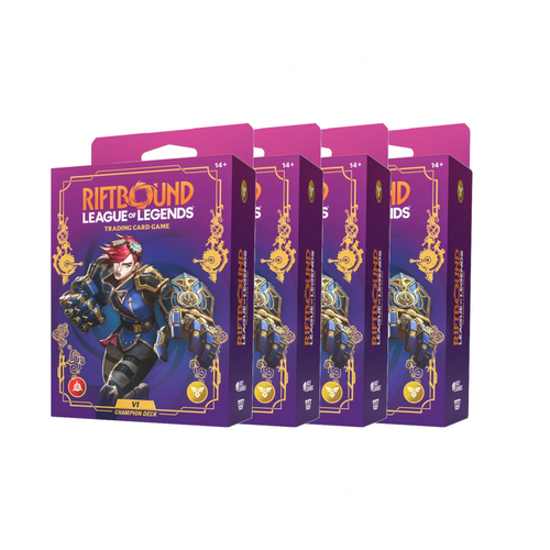 Riftbound Set 3 Unleashed Vi Starter Deck Bundle 4 Pack