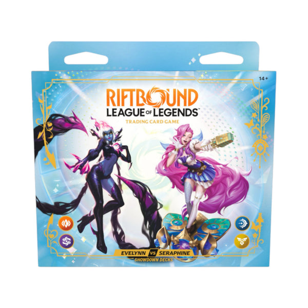 Riftbound Set 5 Radiance Evelynn vs Seraphine Double Starter Deck Bundle 4 Pack