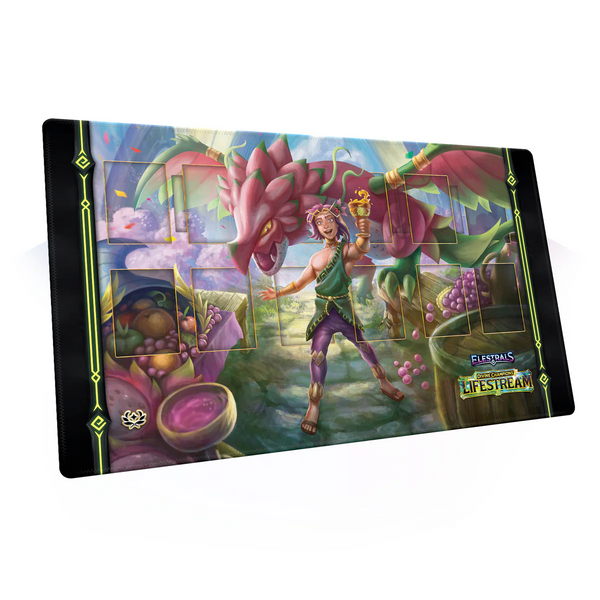 Elestrals Lifestream Ladogon Champion of Dionysus Playmat