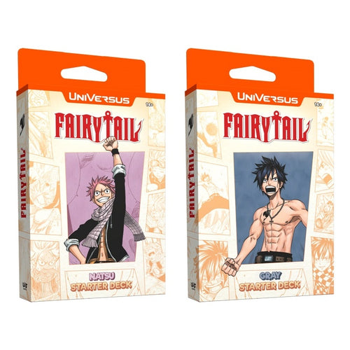 FAIRY TAIL All Fired Up! Natsu & Gray Assortment Starter Deck Display 8 Pack