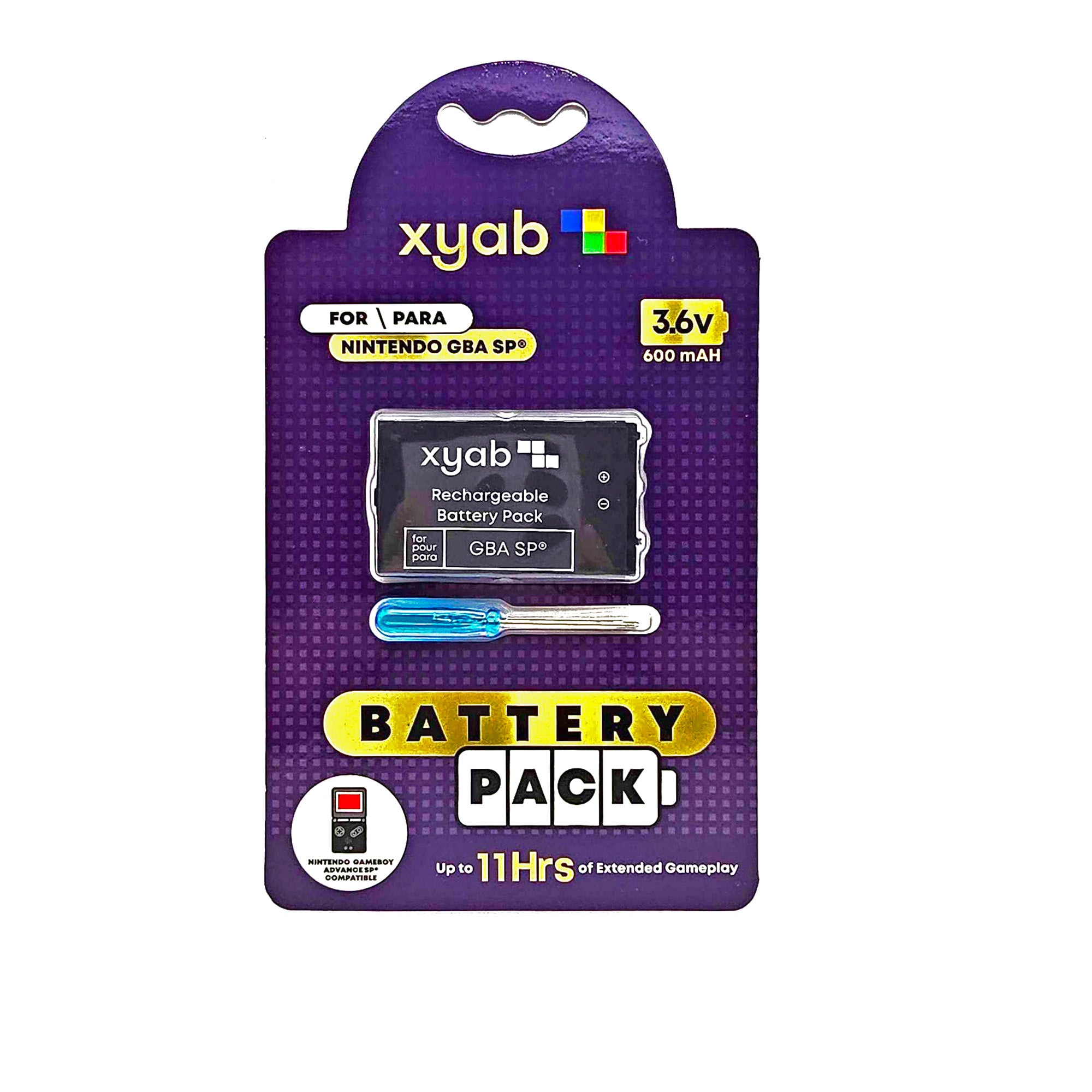 Super Capacity Rechargeable Battery Pack for Nintendo GBA SP® – XYAB