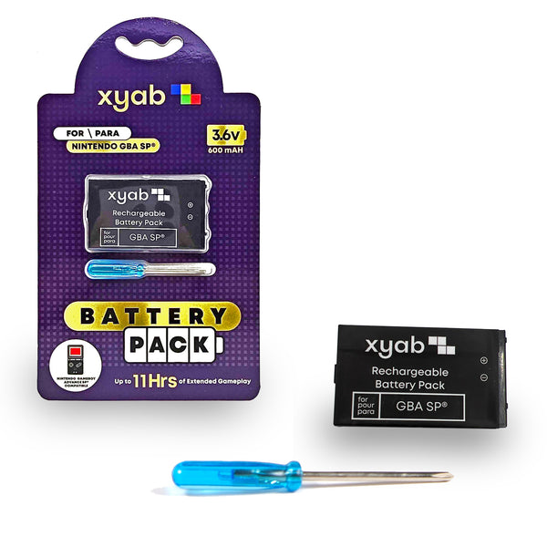 Super Capacity Rechargeable Battery Pack for Nintendo GBA SP® – XYAB