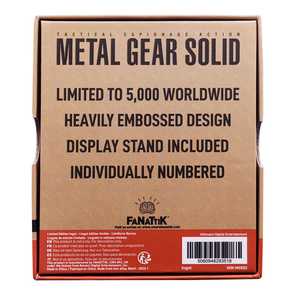 Metal Gear Solid FOXHOUND Insignia Ingot