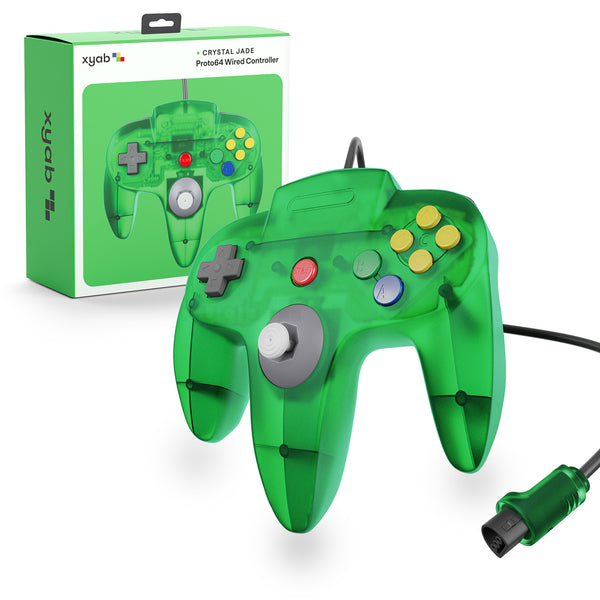 PROTO64 Wired Controller for Nintendo 64® - Crystal Jade – XYAB