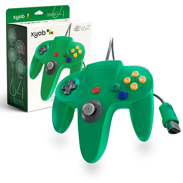 PROTO64 Wired Controller for Nintendo 64® - Green – XYAB