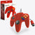 PROTO64 Wired Controller - Red