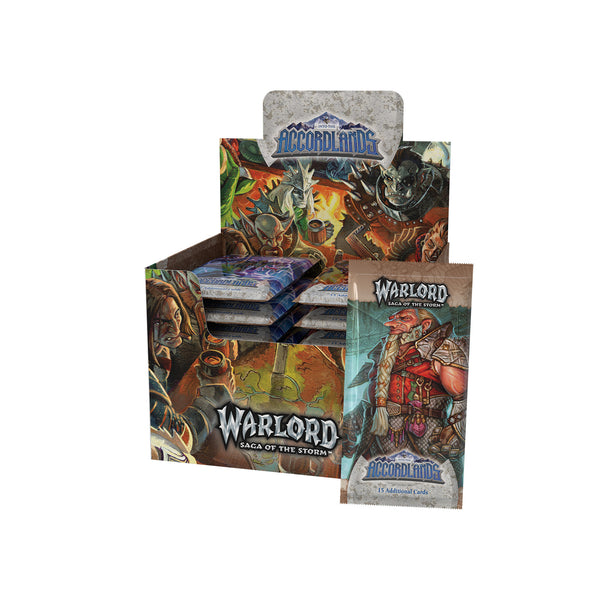 Warlord: Saga of the Storm Into the Accordlands Booster Box Display