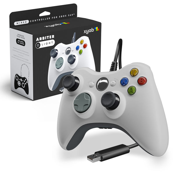 ARBITER | White - Wired Controller for Microsoft Xbox 360® / PC – XYAB