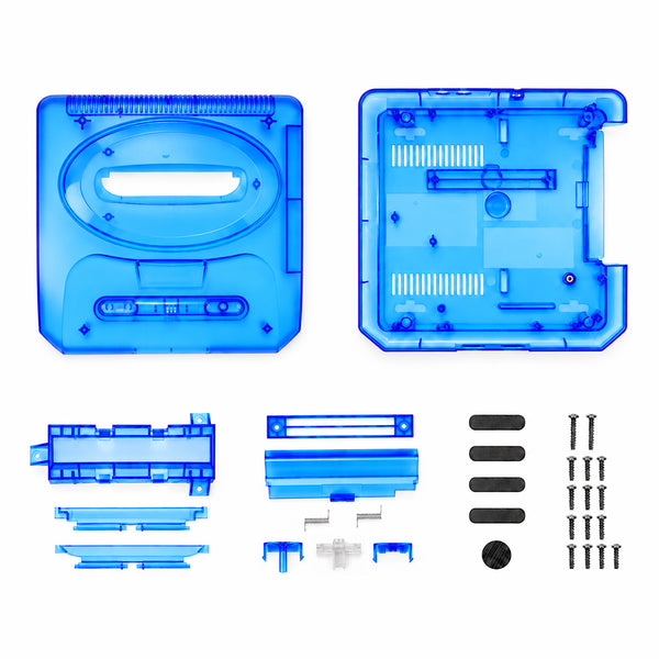 Replacement Console Shell - Clear Blue