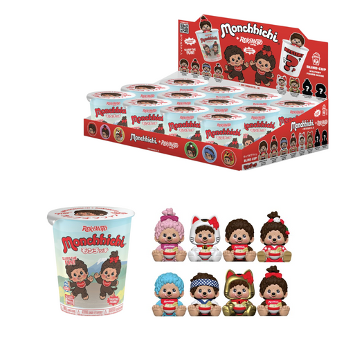 Monchhichi Ramen Cup Figures Blind Boxes 12 Pack