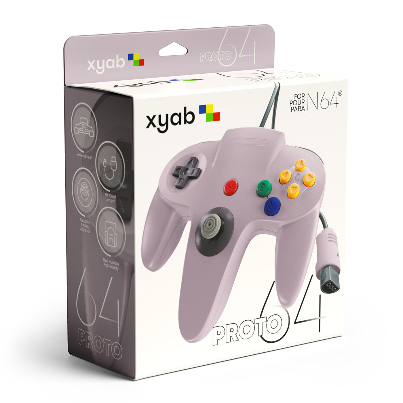 PROTO64 Gray Wired Controller for Nintendo 64® – XYAB