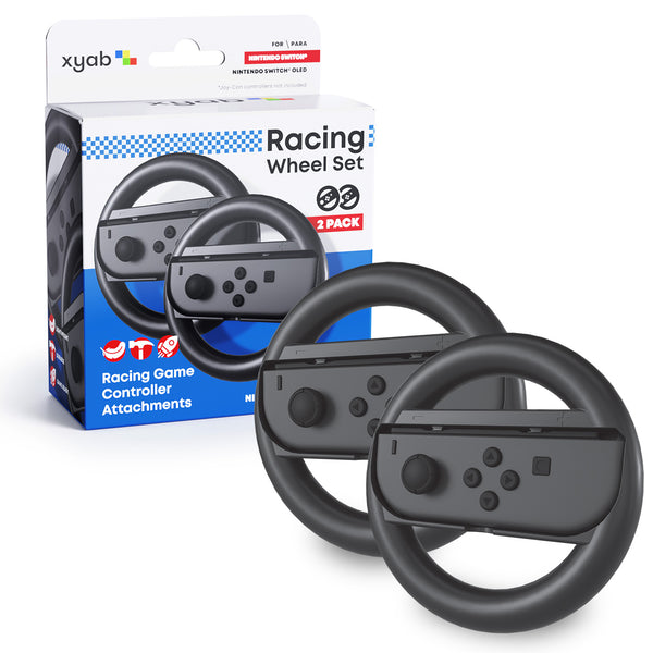 送料無料 Nintendo For Wheel Steering Black of Pack 2 Switch® XYAB – Nintendo Switch