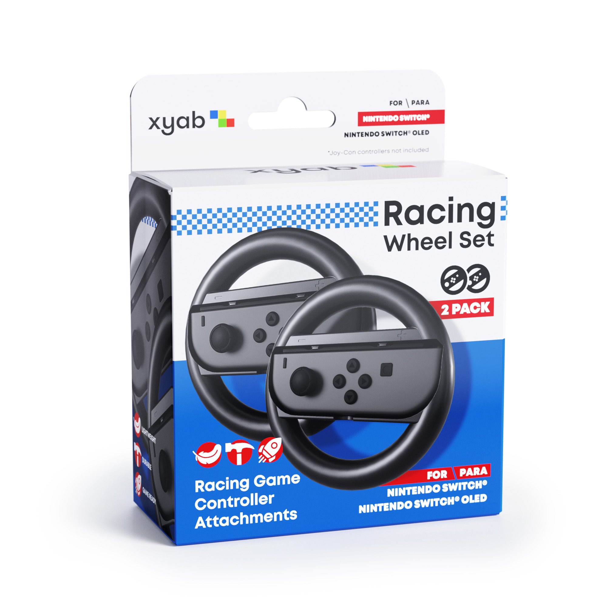 2 Pack of Black Steering Wheel For Nintendo Switch® – XYAB
