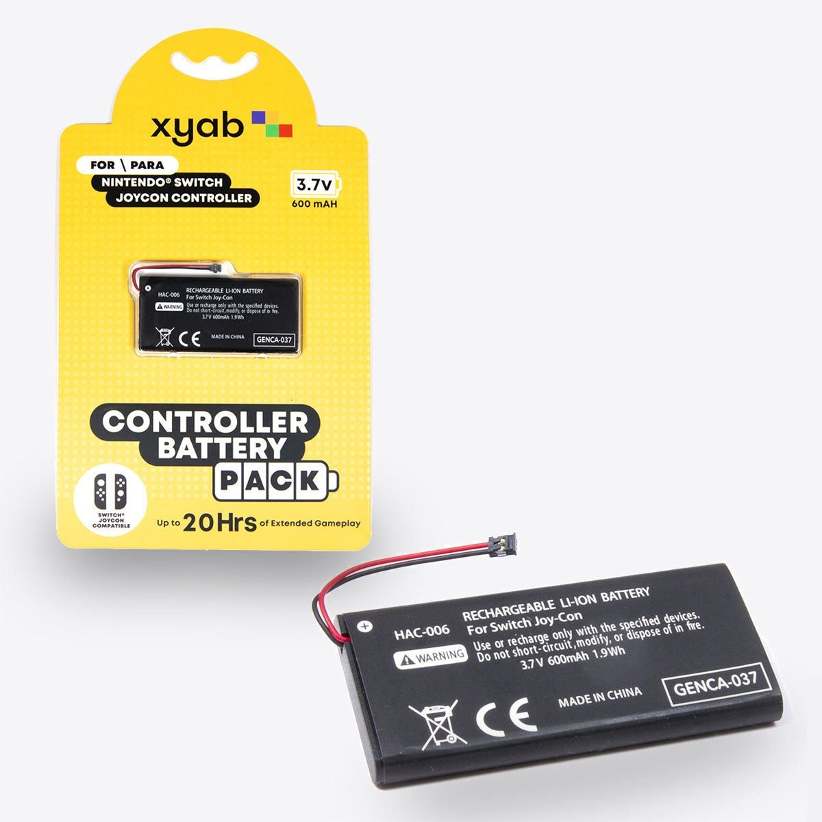 Rechargeable Battery Pack for Nintendo Switch® Joycon Controllers - XYAB