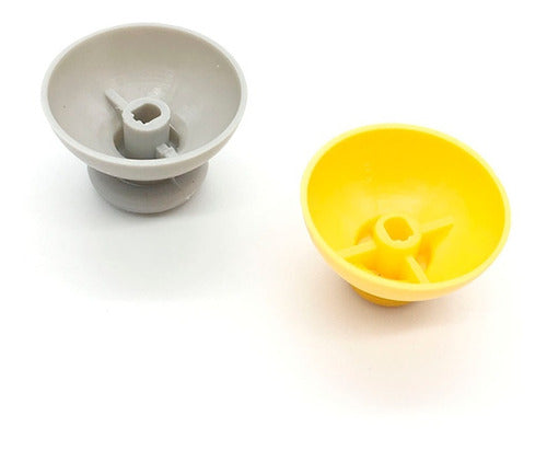 10 Pairs Joystick Cover - Gray / Yellow