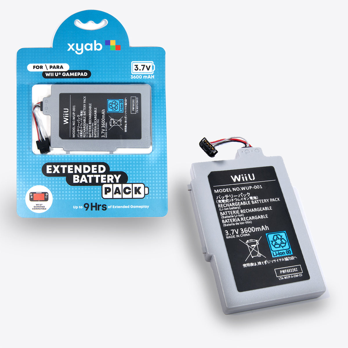 Rechargeable Battery Pack for Nintendo Wii U® GamePad - XYAB